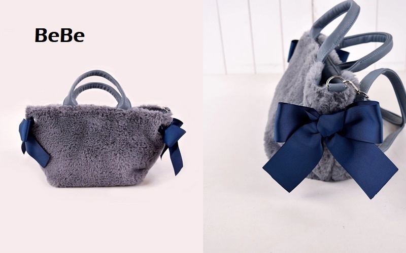  новый товар 7,700 иен мама . совместного пользования . можно использовать [BeBe Bebe ] искусственный мех лента большая сумка ..... с ремешком юбка брюки 130 140 150cm