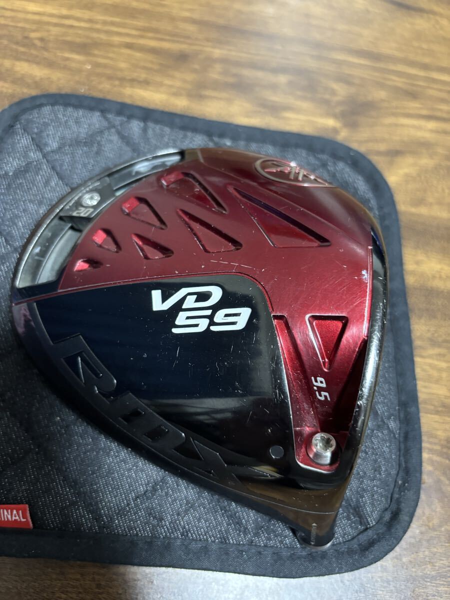 中古★ヤマハ★圧倒的直進安定性 RMX VD59 ドライバー 9.5° 460cc ヘッドのみ YAMAHA リミックス 1W ヘッド単品_画像1