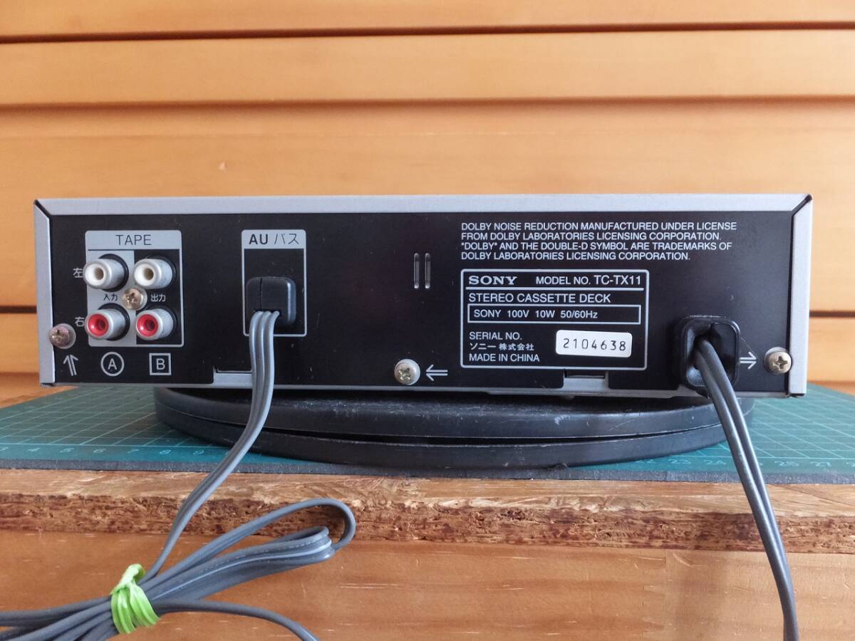【動作品】SONY カセットデッキ TC-TX11 本體のみ