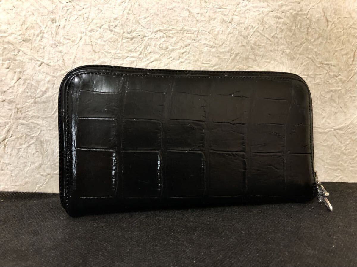 国内最終入荷分!究極の激レア!最強個体×極上の腑!お腹のど真ん中!新品未使用!クロムハーツ アリゲーター REC F ZIP ウォレット財布_画像2