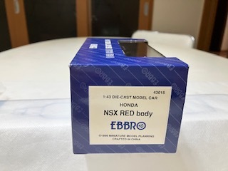 NSX　１/４３ ミニカー　エブロ_画像8
