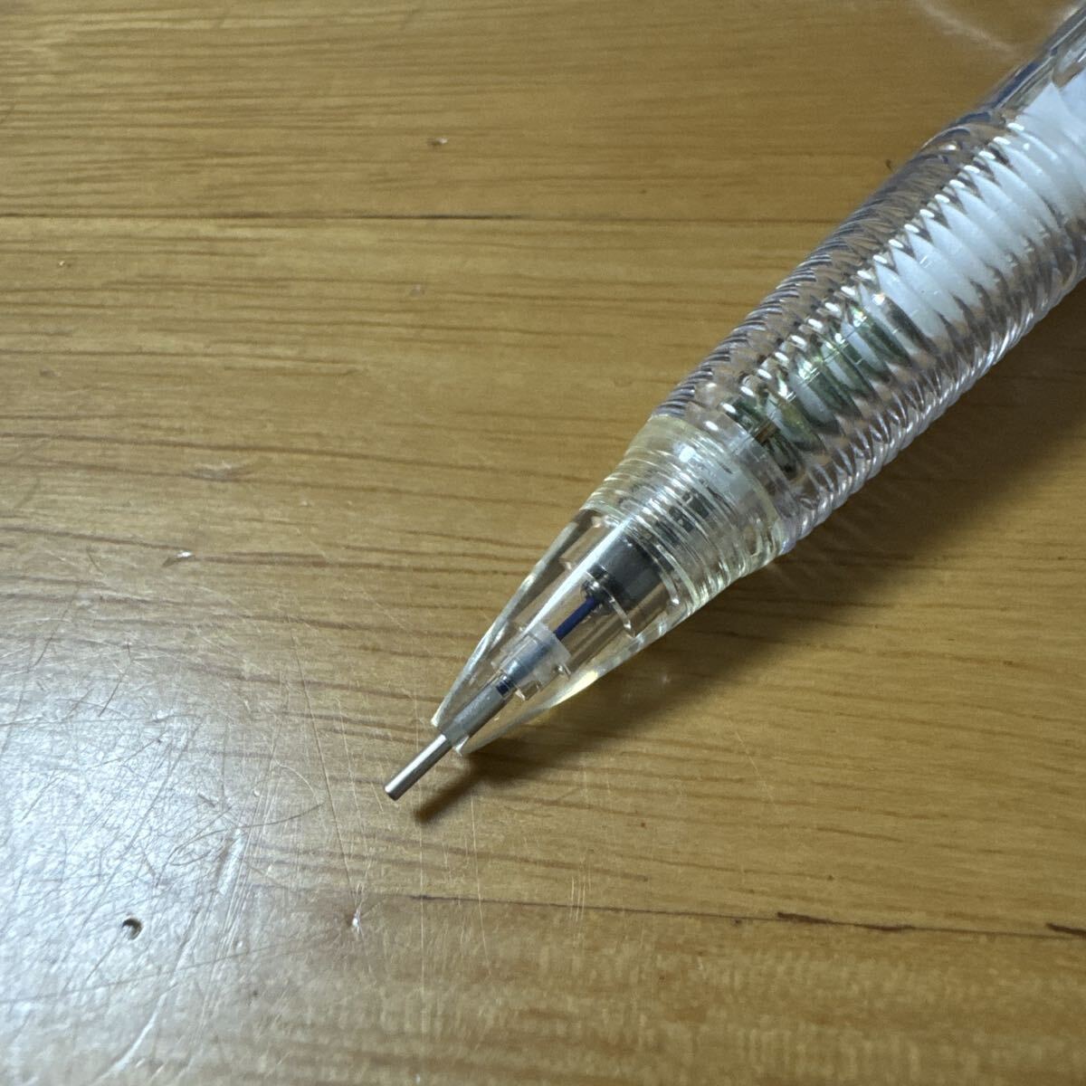 新品 廃盤 Pentel ぺんてる Pianissimo ピアニッシモ Color カラー シャーペン 0.5mm ブルー PD215 サイドノック式 vintage 昭和レトロ_画像2