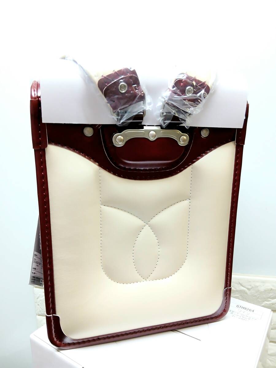 R012 ≪ 未使用・保管品 ≫ KOKUHO ランドセル A4対応 ベーシックレザー (ワイン) ハーフカバー 日本製_画像7