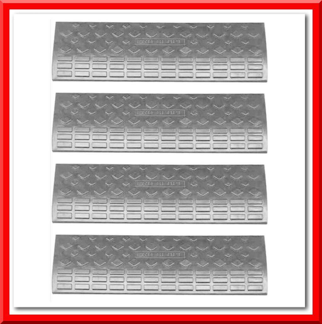 【新品即決】段差スロープ 4個 段差プレート ゴム製 高さ10cm 幅90cm 駐車場 パーキング_画像1