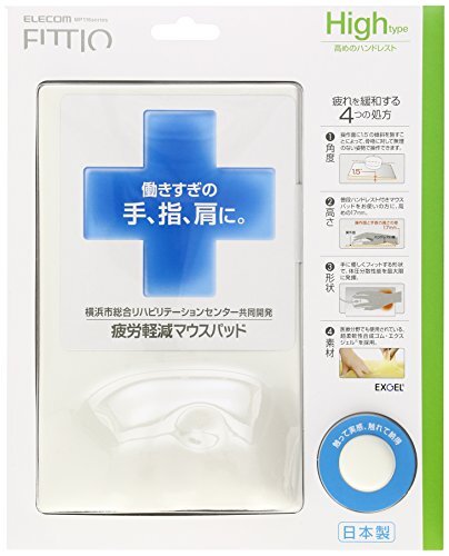 Elecom FITTIO коврик для мыши High белый MP-116WH Elecom FITTIO коврик для мыши High белый MP-116WH