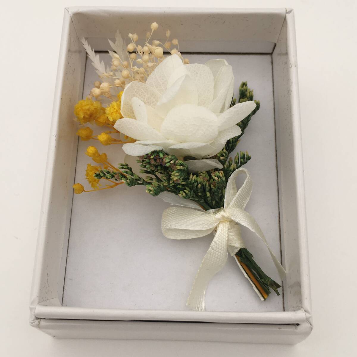 < новый товар > консервированный цветок букет букет белый box ручная работа гортензия гипсофила интерьер . цветок подарок подарок