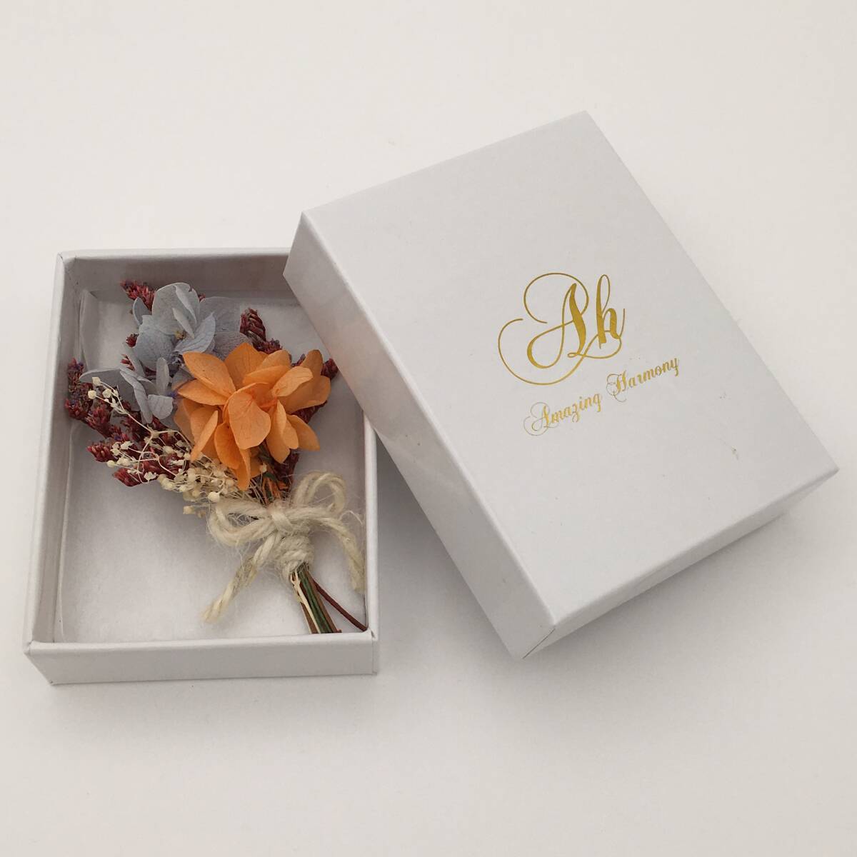 < новый товар > консервированный цветок Mini букет букет box ручная работа гортензия гипсофила интерьер . цветок подарок подарок 