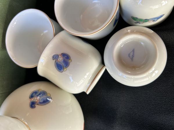 宮內(nèi)庁御用達(dá)　深川制磁　六歌仙酒器揃え