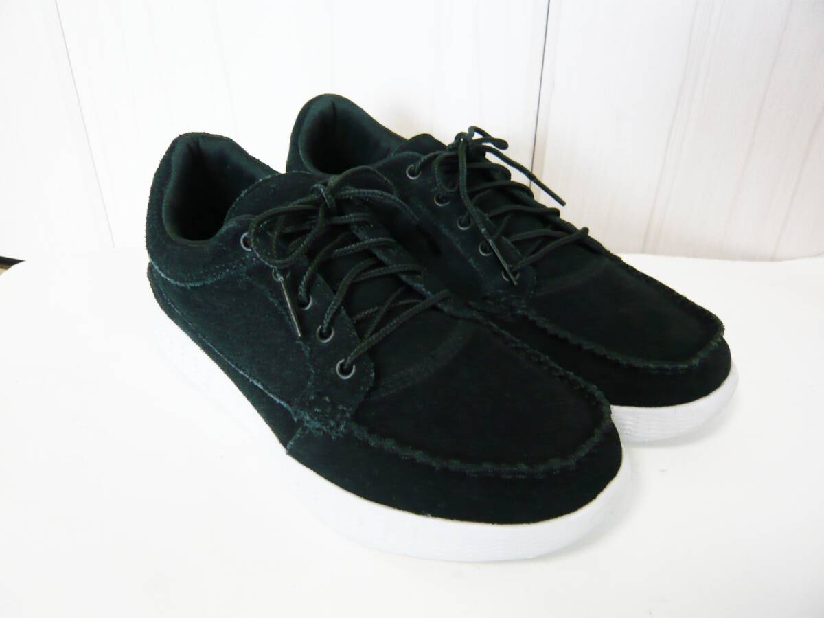 SKECHERS スケッチャーズ 本革 スエード レザー スニーカー 23.0cm ブラック レディース 女性用 スニーカー ウォーキングシューズ_画像2