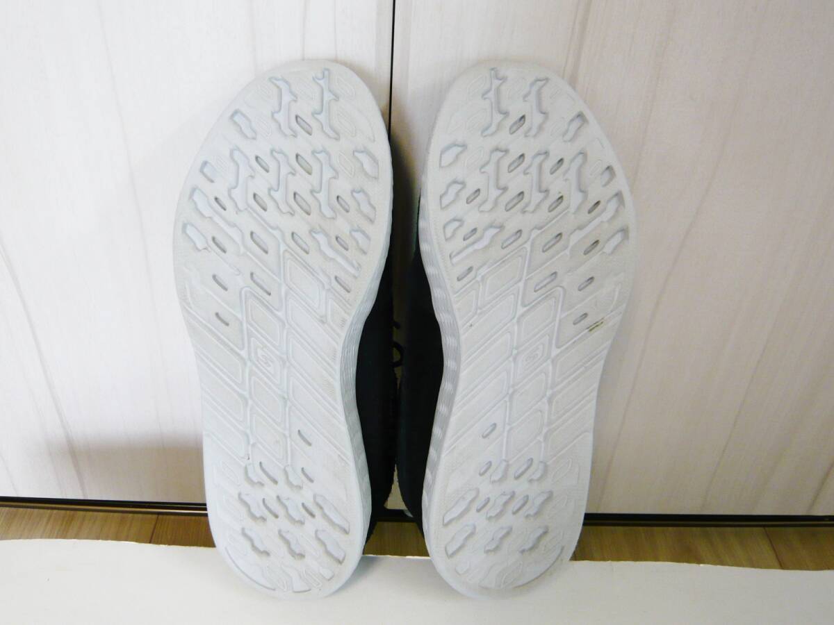 SKECHERS スケッチャーズ 本革 スエード レザー スニーカー 23.0cm ブラック レディース 女性用 スニーカー ウォーキングシューズ_画像6