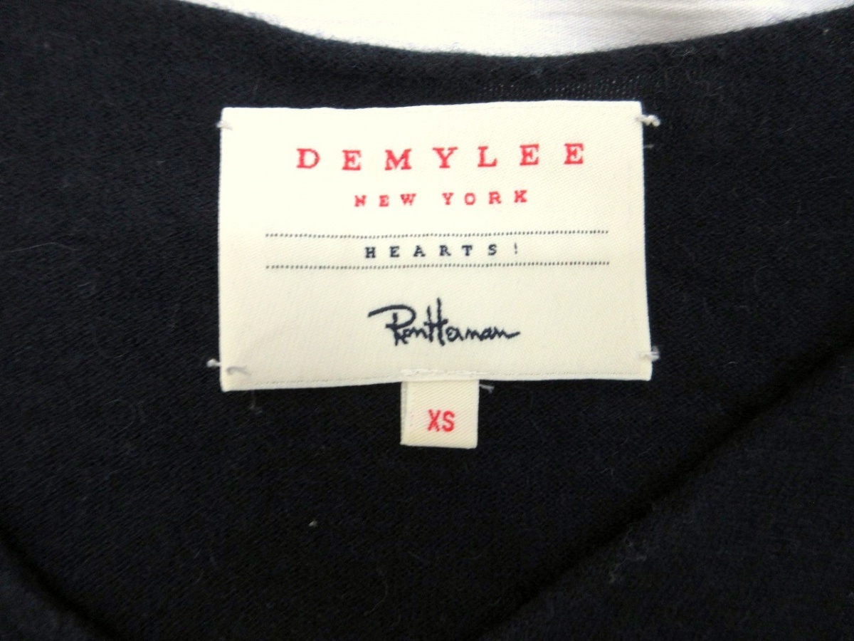DEMYLEE Ron Herman デミリー ロンハーマン カットソー XS 211080211-1105 70%COTTON 30%CACHEMIRE Made in China_画像4