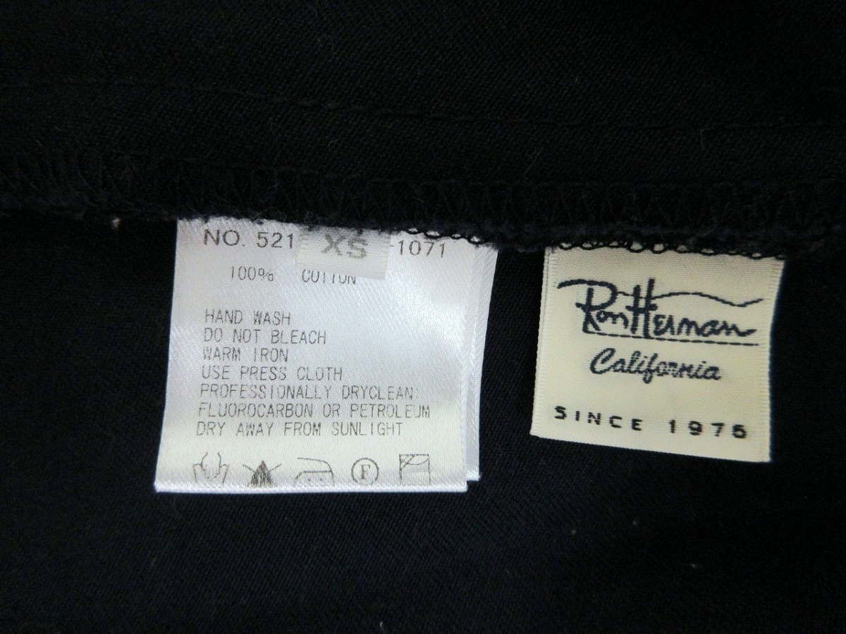 Ron Herman California ロンハーマン カリフォルニア スカート 裙子 Skirt XS 5210500041-1071 100%COTTON MADE IN CHINA_画像4