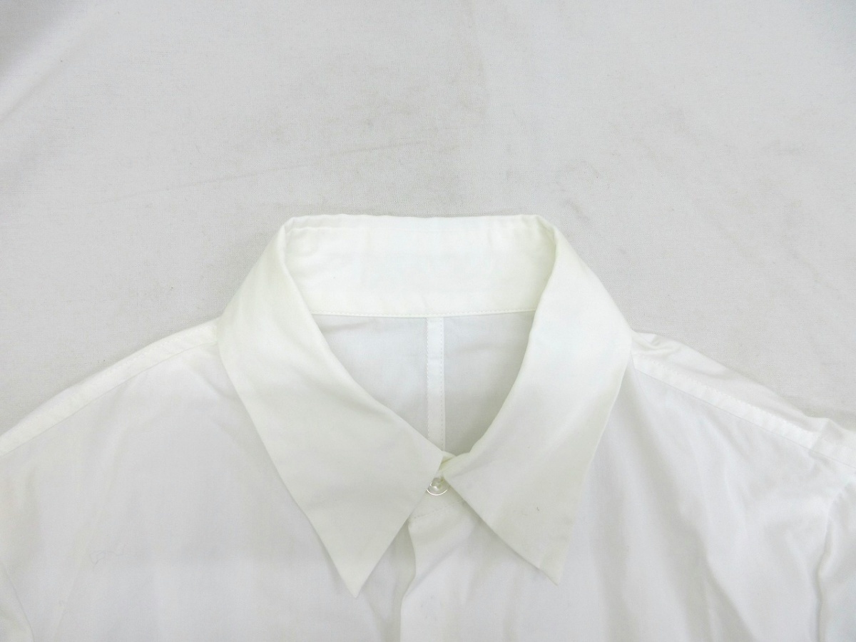 YOHJI YAMAMOTO+NOIR ウジヤマモトプリュスノアール 長袖シャツ Shirt 1 NG-B02-001COTTON100% MADE IN JAPAN_画像3