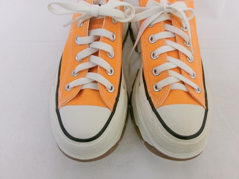 CONVERSE REACT コンバース リアクト 厚底スニーカー 靴 24cm 1SD275 オレンジ_画像5