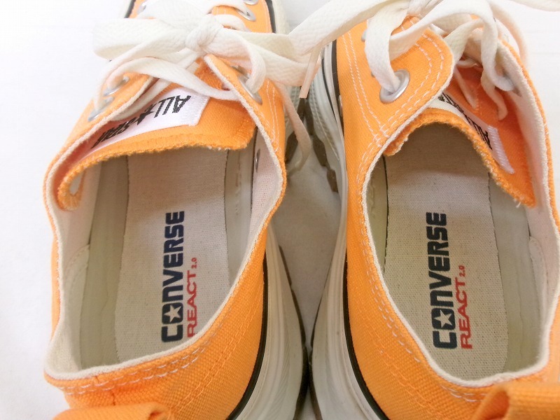 CONVERSE REACT コンバース リアクト 厚底スニーカー 靴 24cm 1SD275 オレンジ_画像8
