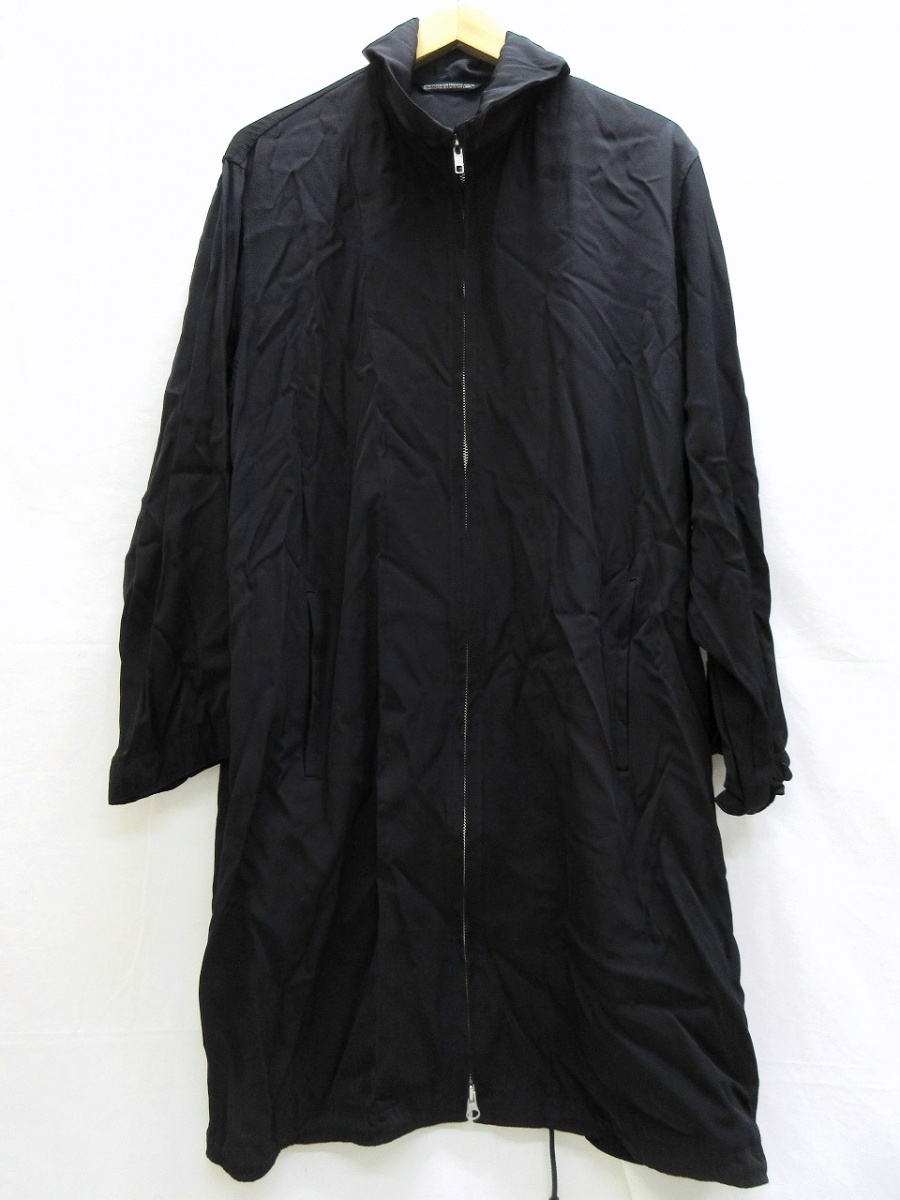 YOHJI YAMAMOTO NOIR ヨウジヤマモト ノアール フルジップコート 大衣 Coat 2 NM-C10-207 RAYON100% MADE IN JAPAN_画像1
