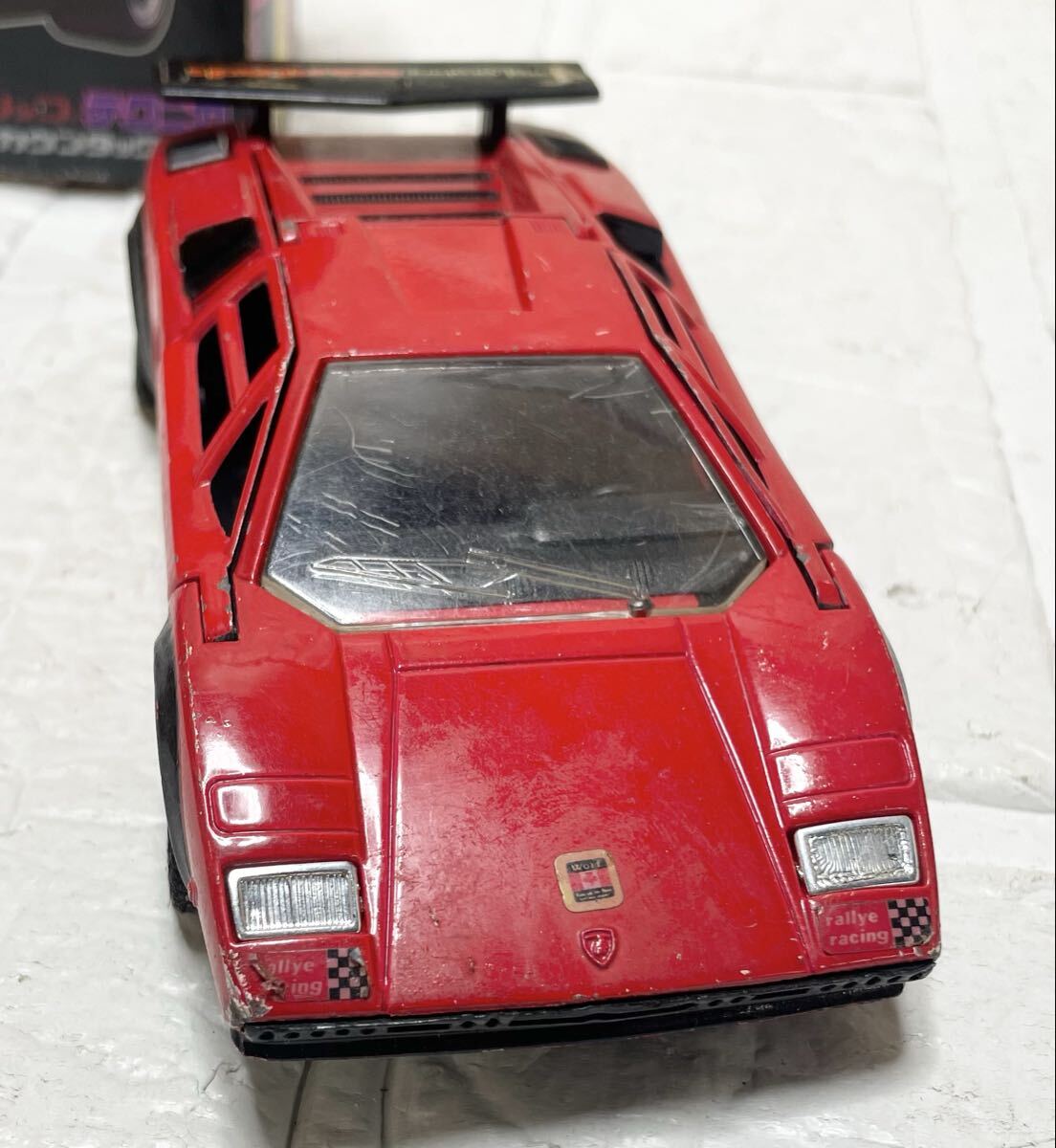 永大グリップ テクニカ　昭和レトロ　ランボルギーニ カウンタック LP500S　ミニカー 1/28 scale SUPER CAR LAMBORGHINI COUNTACH D3_画像8
