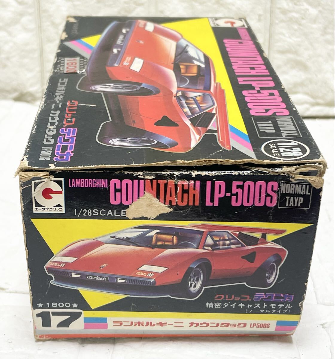 永大グリップ テクニカ　昭和レトロ　ランボルギーニ カウンタック LP500S　ミニカー 1/28 scale SUPER CAR LAMBORGHINI COUNTACH D3_画像2