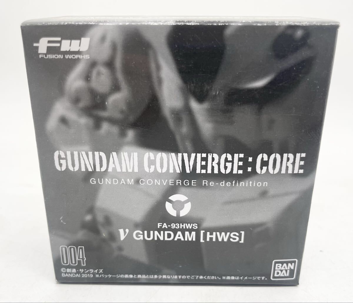  не использовался * нераспечатанный * FW GUNDAM CONVERGE:CORE 004 ν Gundam HWS фигурка K37
