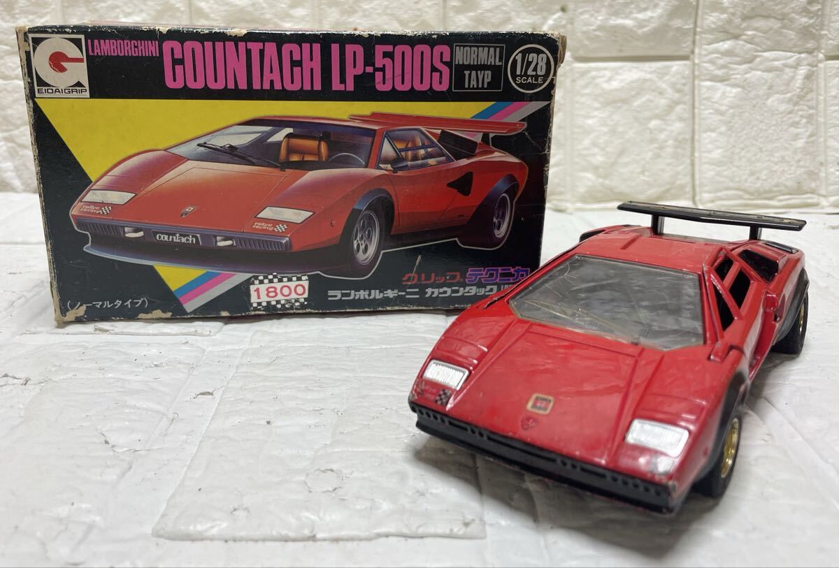 永大グリップ テクニカ　昭和レトロ　ランボルギーニ カウンタック LP500S　ミニカー 1/28 scale SUPER CAR LAMBORGHINI COUNTACH D3_画像3