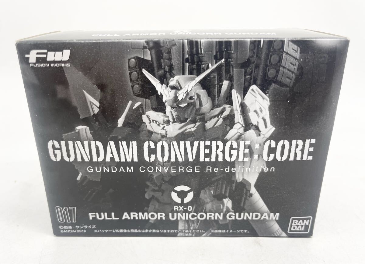  не использовался * нераспечатанный * Bandai FW GUNDAM CONVERGE:CORE 017f искусственная приманка ma- Unicorn Gundam сокровище collector K58