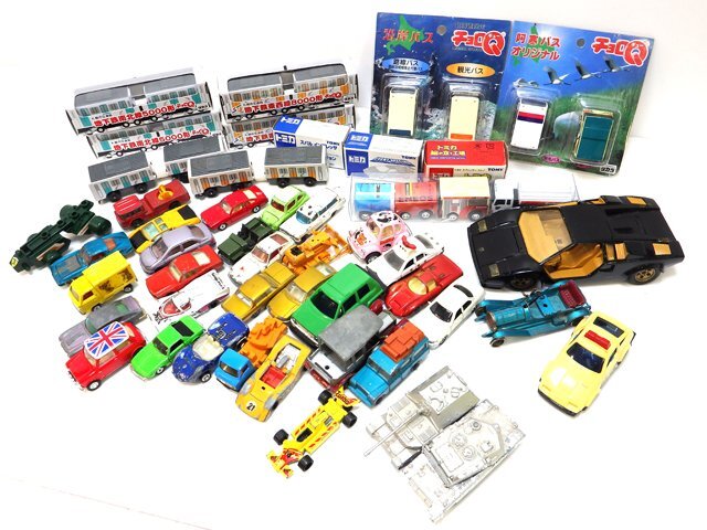 現状品 ミニカー 52台まとめ チョロQ トミカ MATCHBOX ジルメックス KinToy ロールスロイス/北海道限定沿岸バス/ランボルギーニ 他_画像1