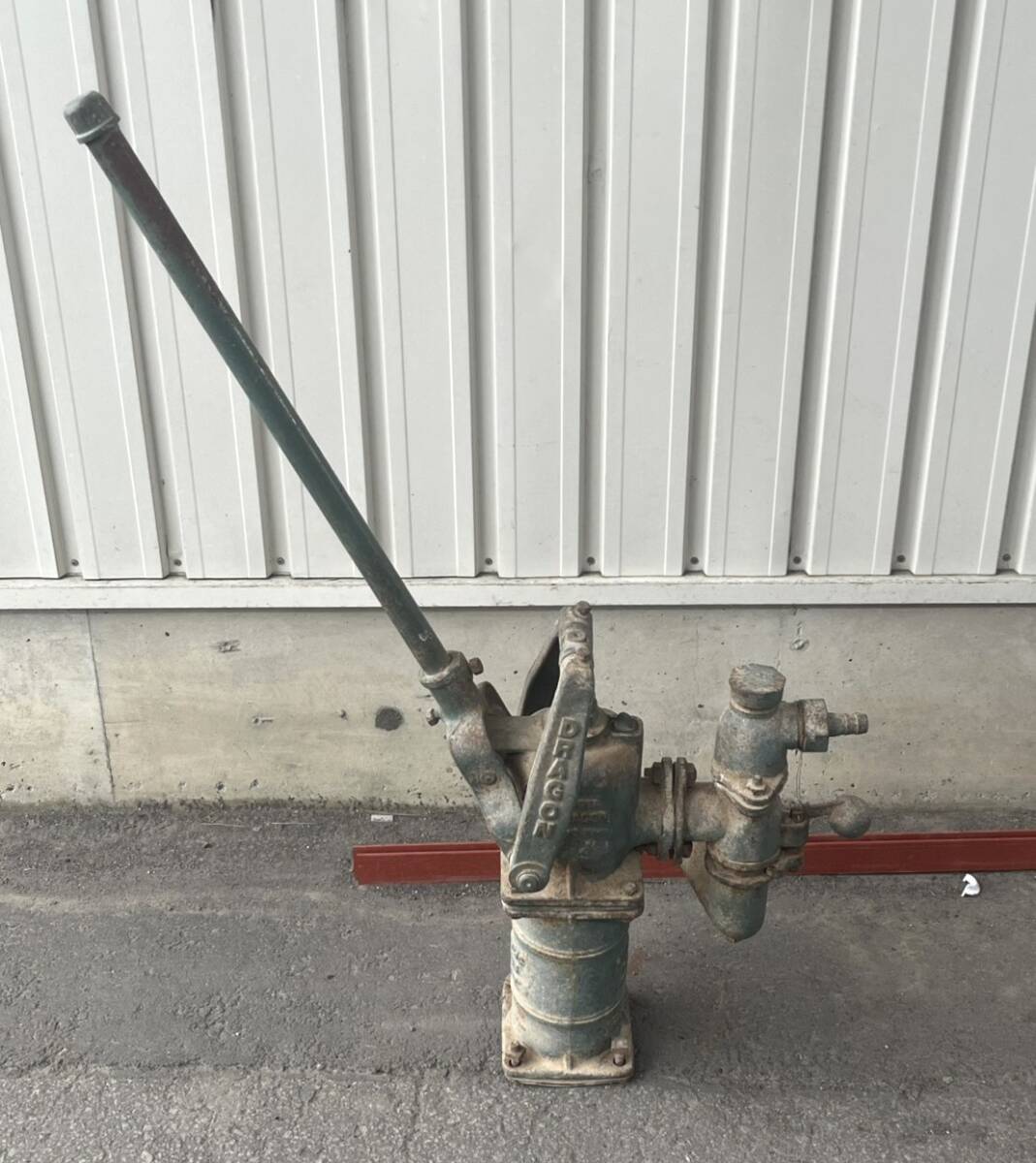 川本製作所 手押しポンプ ドラゴン 手動 ポンプ 井戸 アンティーク オブジェ インテリア コレクション レトロ ジャンク品_画像6