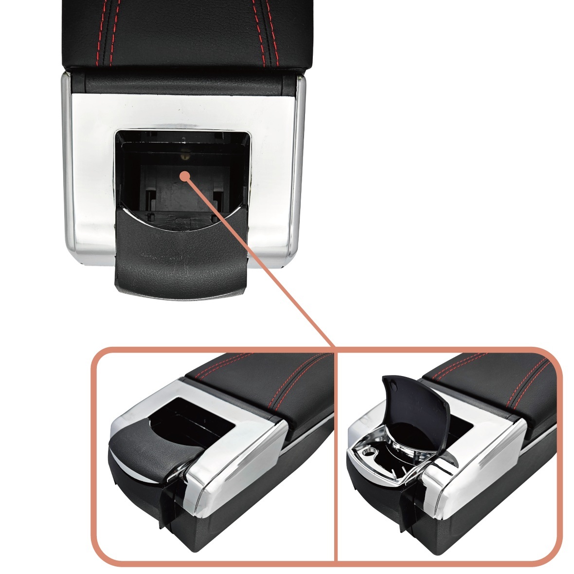 BMW ミニ mini R R50 R53 R55 R56 R57 R58 R59 アームレスト 後付け コンソールボックス ドリンクホルダー 小物 収納 トレイの画像5