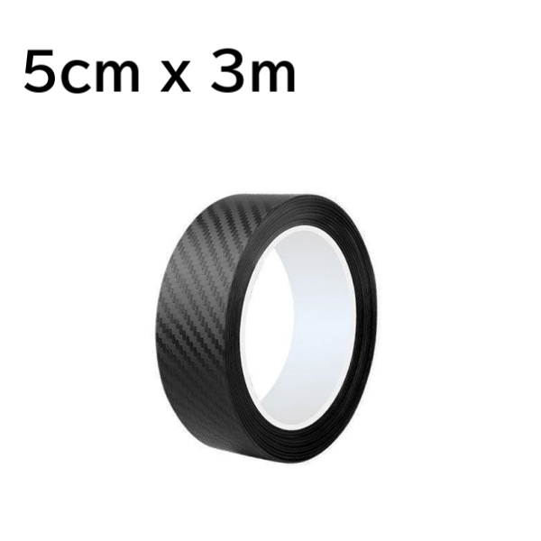 プロテクションフィルム 幅 5cm 3ｍ 車用 ドアフィルム 傷 汚れ 防止 保護 ドアエッジモール ステッカー ドアガード カーボン 黒 ブラック_画像5