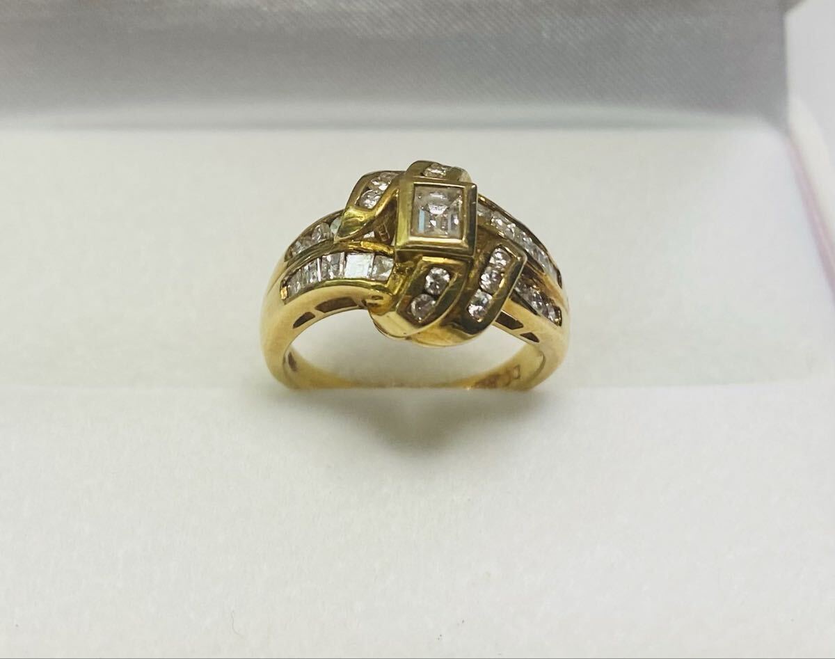 K18 D0.82 指輪 の画像1