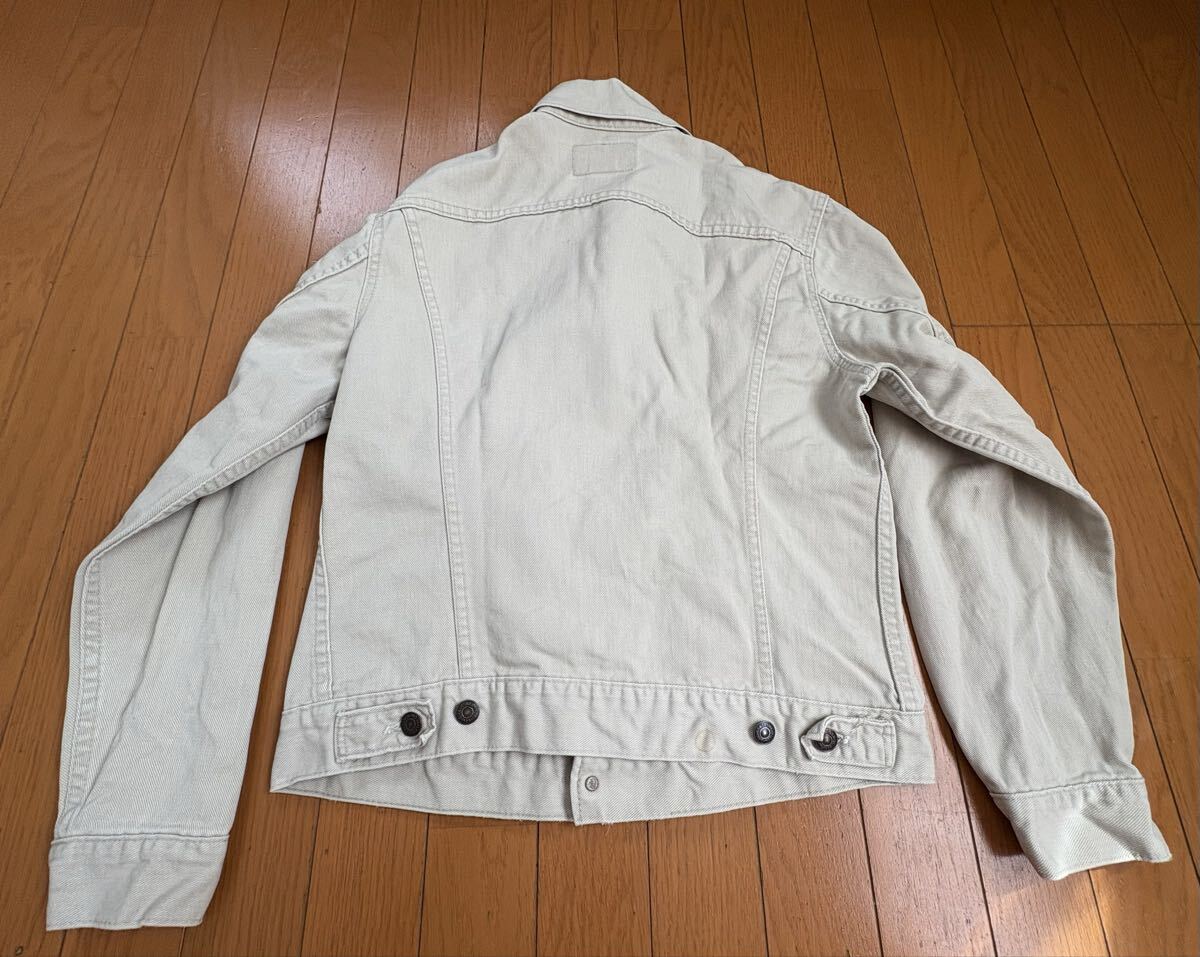 80's Levi's 70506-1022 USA製 ホワイトデニムジャケット 38_画像2