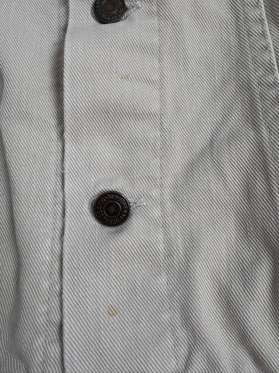 80's Levi's 70506-1022 USA製 ホワイトデニムジャケット 38_画像5