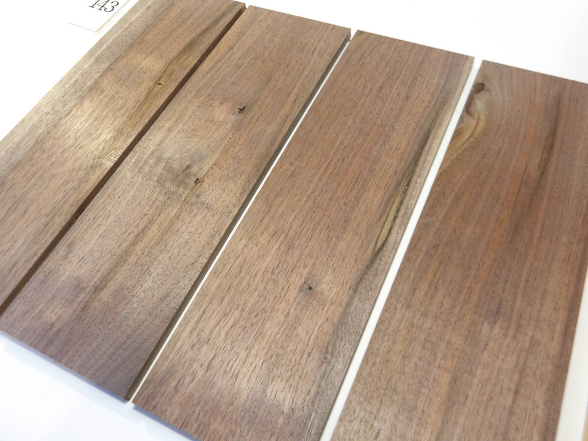 木っ端クラブ　★人気★　B級　ウォールナット　薄板　4枚入り　(厚約11mm 幅約120mm)　 4面プレーナー済　DIY ハンドメイド A143_画像8