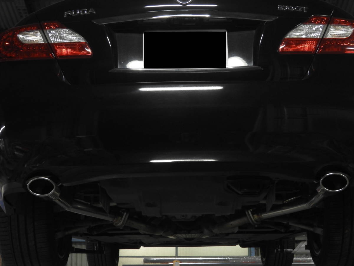 Y51フーガ 2.5L リアピース 【オーバルタイプ マフラー】 ストレート SUS304ステンレス製_画像8