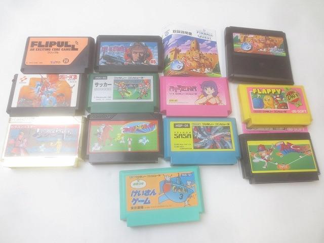 中古品 ゲーム ファミコン ソフト 12點 ピンボールクエスト サッカー 等 グッズセット