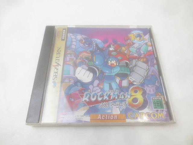 中古品 ゲーム セガ セガサターン ソフト ロックマン8 メタル ヒーローズ_画像1