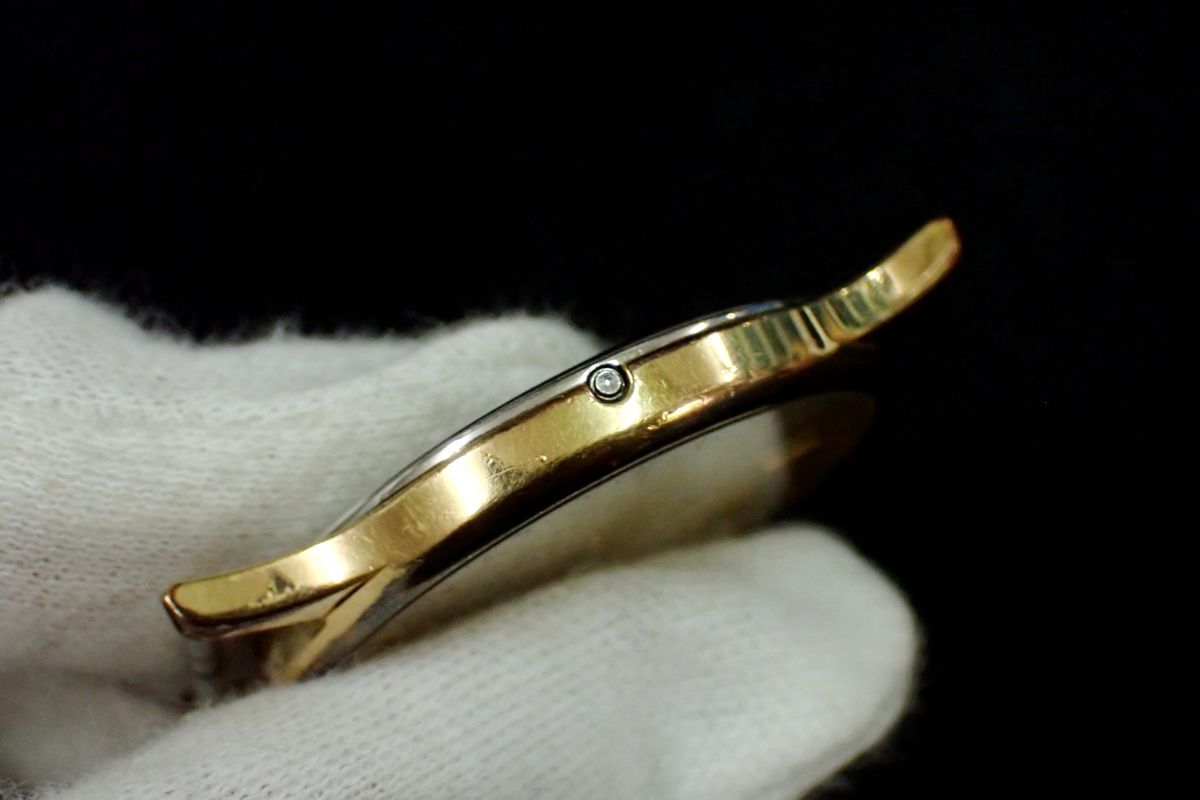 ▲腕時計251 OMEGA De ville オメガ デビル▲動作未確認/盤のみ/1365/ゴールド/プッシュリューズ/消費税0円の画像4