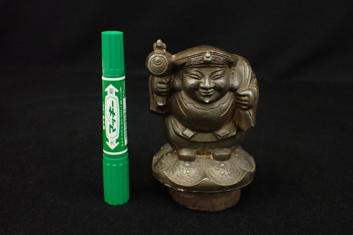 ^ сталь металлический большой чёрный небо . произведение ^ большой чёрный sama / удача в деньгах / высота примерно 13.5cm/ масса 3.92kg/ потребительский налог 0 иен 