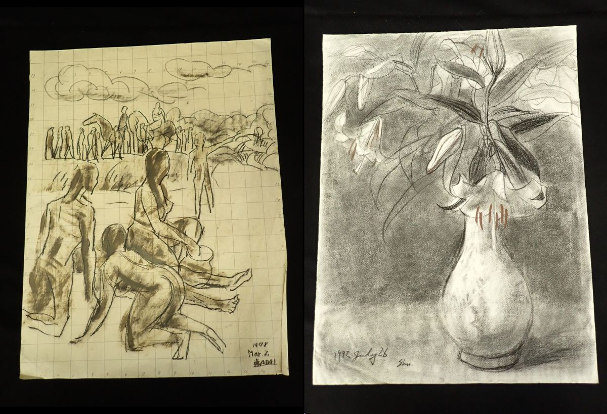 ◆絵画27 【真作】新井秀一郎まとめて10枚◆/消費税0円_画像8