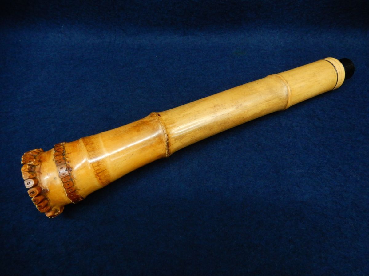 ★尺八04 在銘 仙山★割れあり/木管楽器/和楽器/消費税0円_画像10