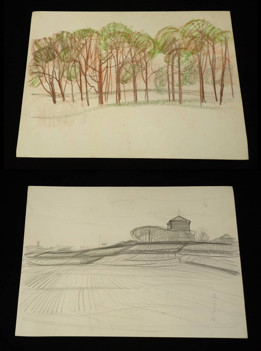 ◆絵画28 【真作】新井秀一郎まとめて14枚◆/消費税0円_画像3