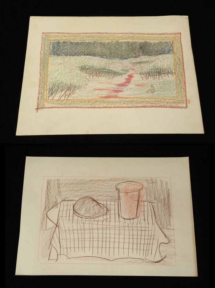 ◆絵画28 【真作】新井秀一郎まとめて14枚◆/消費税0円_画像5