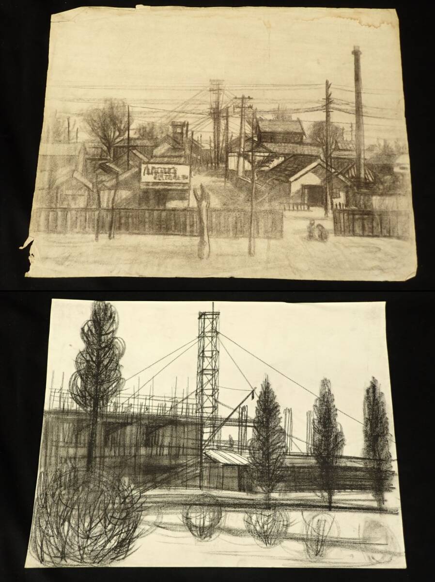 ◆絵画27 【真作】新井秀一郎まとめて10枚◆/消費税0円_画像5