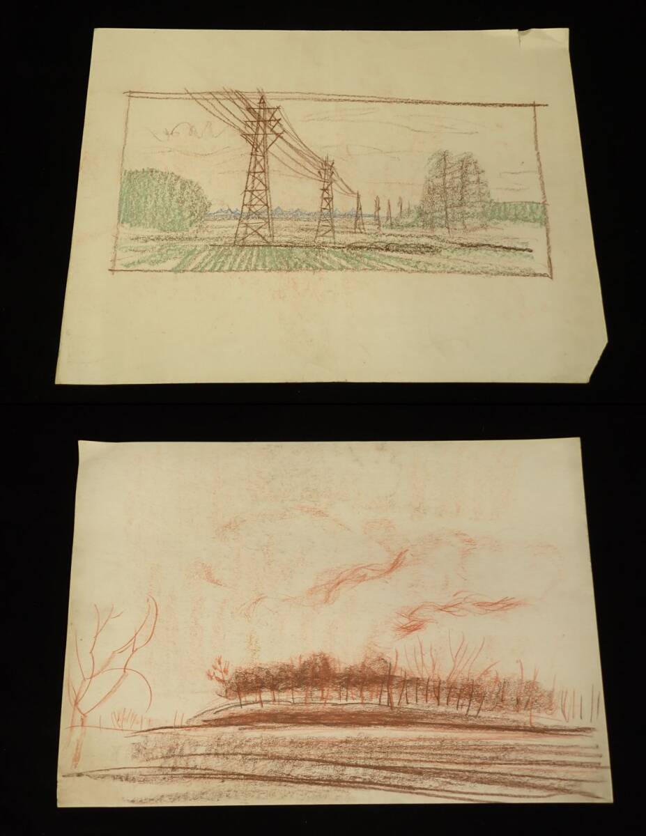 ◆絵画28 【真作】新井秀一郎まとめて14枚◆/消費税0円_画像4