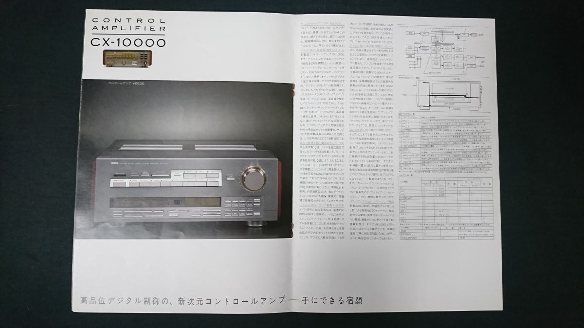 『YAMAHA(ヤマハ) 10000 SERIES(MX-10000/CX-10000/HX-10000/CDX-10000/NSX-10000) カタログ 1986年12月』YAMAHA日本楽器製造株式会社_画像7