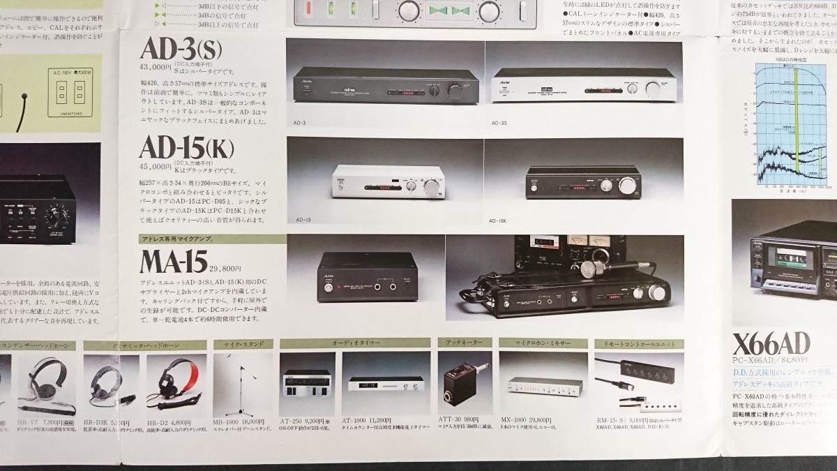 【昭和レトロ】『Aurex(オーレックス) アドレス 総合カタログ 昭和54年12月』東芝/PC-X88AD/PC-66AD/PC-X60AD/AD-5/AD-4/AD-3/AD-2/AD-15_画像8