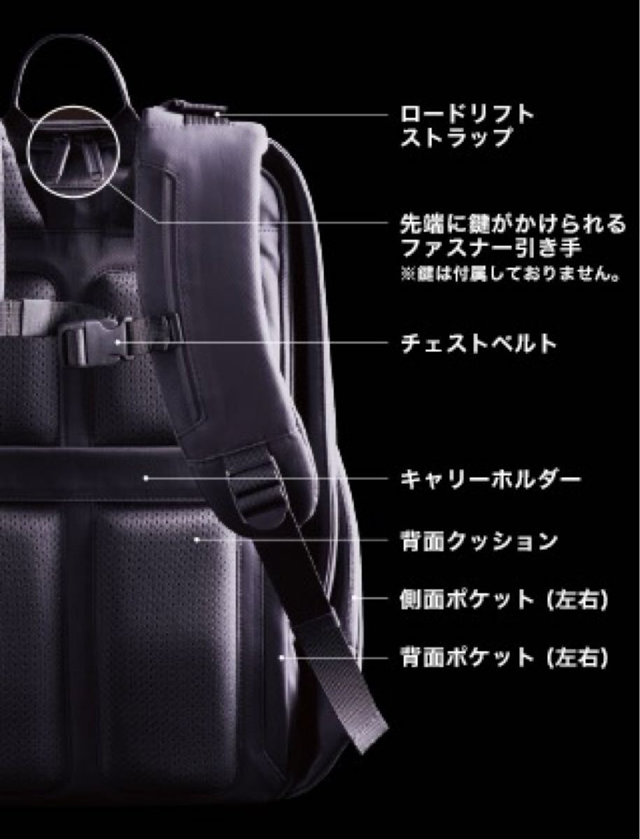 エレコム　防犯バッグ　ESCODE バックパック　リュック　BM-ESBP01 リュックサック ブラック　防刃　鞄_画像4