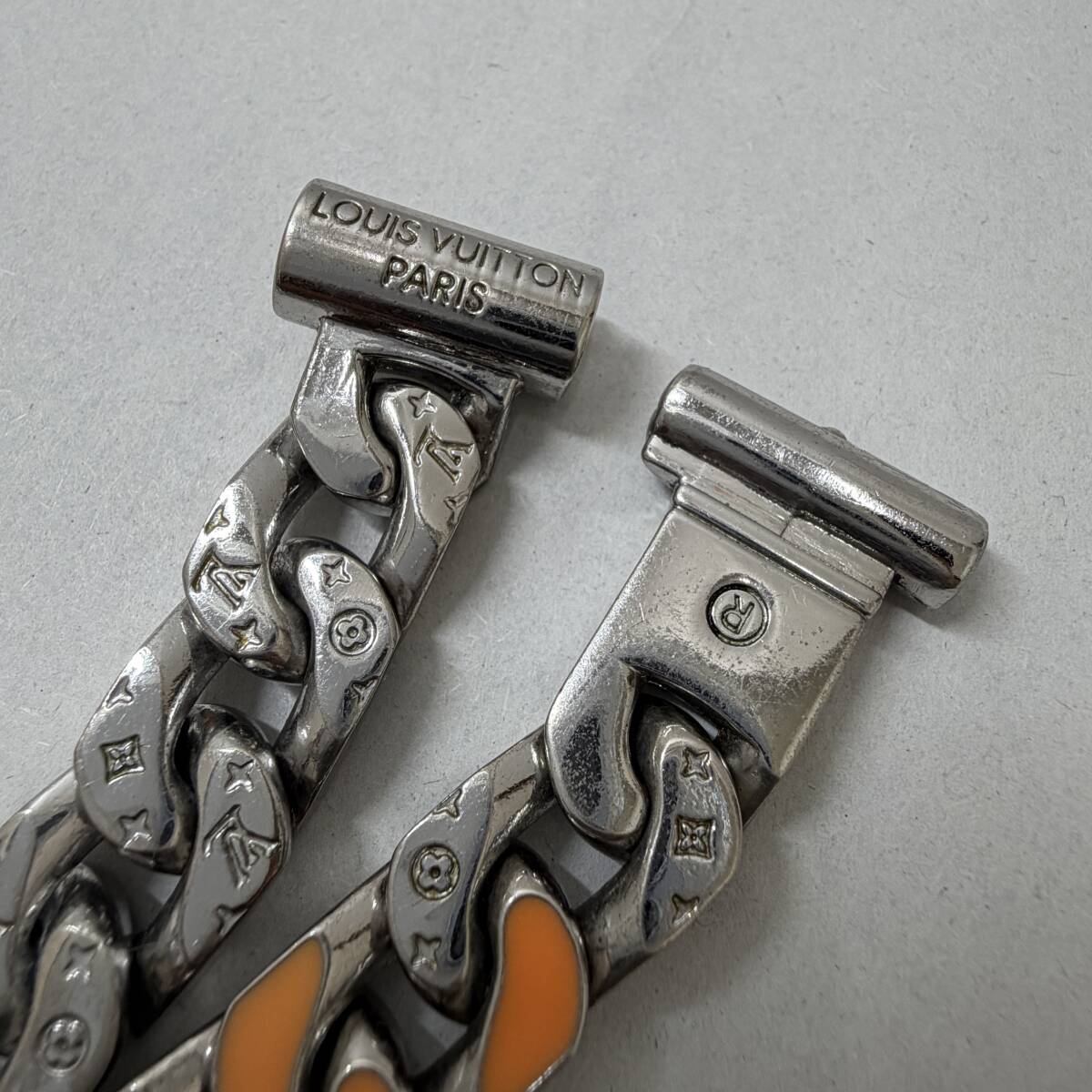 「レア商品」louis vuitton ルイ・ヴィトン 限定品 プリズム レインボー マイアミチェーン ネックレス M68260 LE0149_画像3