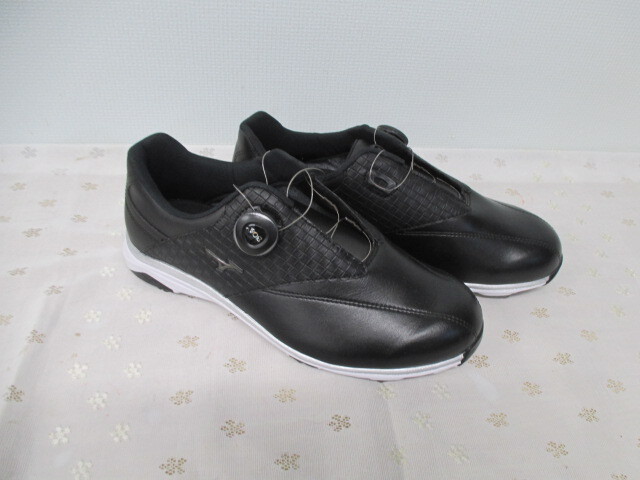 0[ прекрасный товар ]MIZUNO Mizuno туфли для гольфа шиповки BOA чёрный боа 26cm WIDE STYLE широкий стиль супер-скидка 1 иен старт 