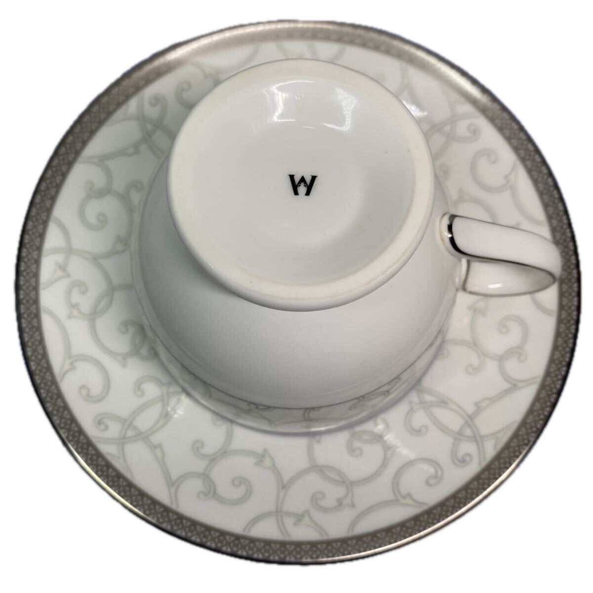 未使用品　WEDGWOOD ウェッジウッド　セレスティアル　プラチナ　カップ　& ソーサー_画像4
